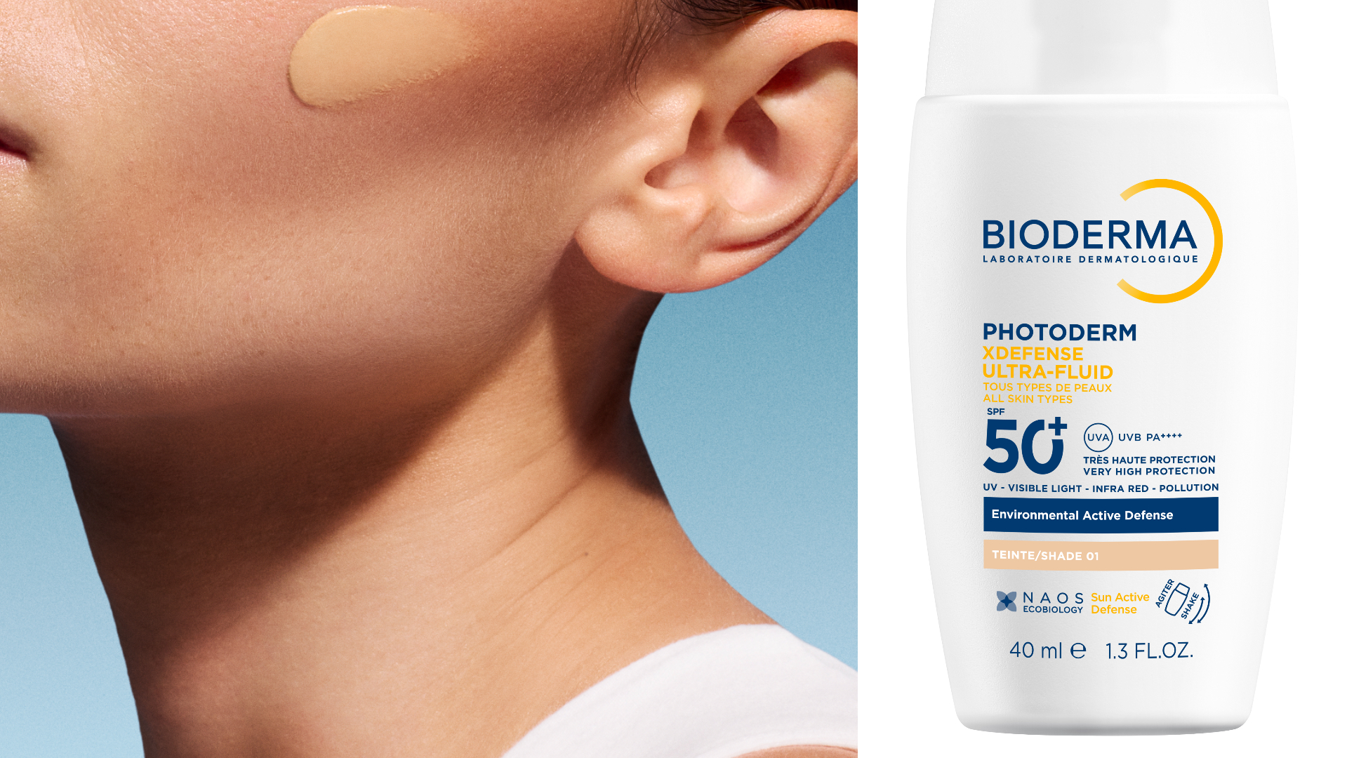 圖說：BIODERMA 超耐曬清爽保濕防曬液／潤色防曬液 SPF50+ PA++++ 